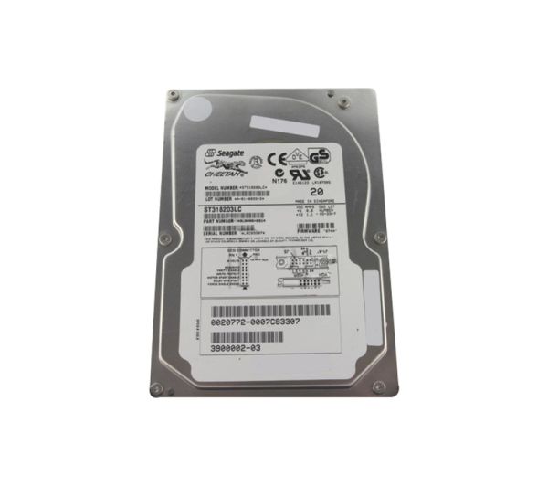 390-0002 Sun 18.2GB 10000RPM Ultra-160 SCSI LVD Hot-Pluggable 80-Pin 3.5-inch Hard Drive