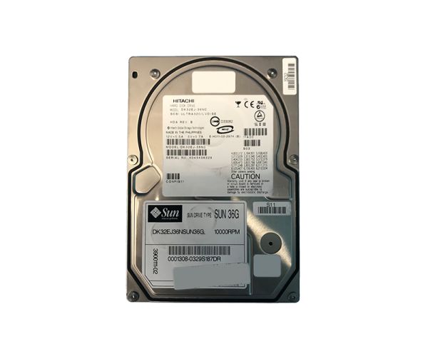 390-0111-05 Sun 36.4GB 10000RPM Ultra-320 SCSI LVD Hot-Pluggable 80-Pin 3.5-inch Hard Drive
