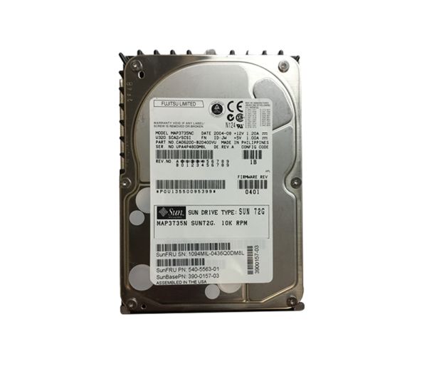 390-0157 Sun 73GB 10000RPM Ultra-320 SCSI LVD Hot-Pluggable 80-Pin 3.5-inch Hard Drive