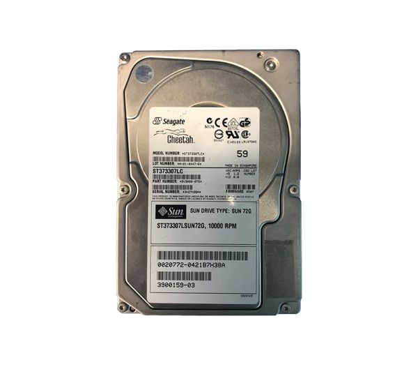 390-0159-02 Sun 73GB 10000RPM Ultra-320 SCSI LVD Hot-Pluggable 80-Pin 3.5-inch Hard Drive