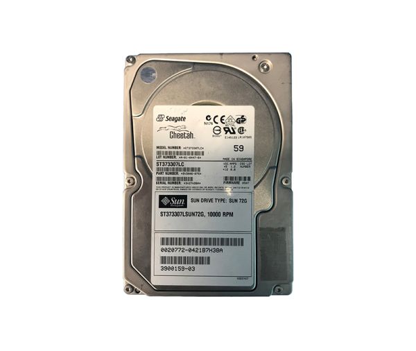 390-0159-03 Sun 73GB 10000RPM Ultra-320 SCSI LVD Hot-Pluggable 80-Pin 3.5-inch Hard Drive