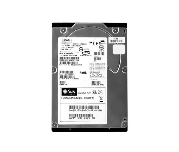 390-0176 Sun 73GB 10000RPM Ultra-320 SCSI LVD Hot-Pluggable 80-Pin 3.5-inch Hard Drive