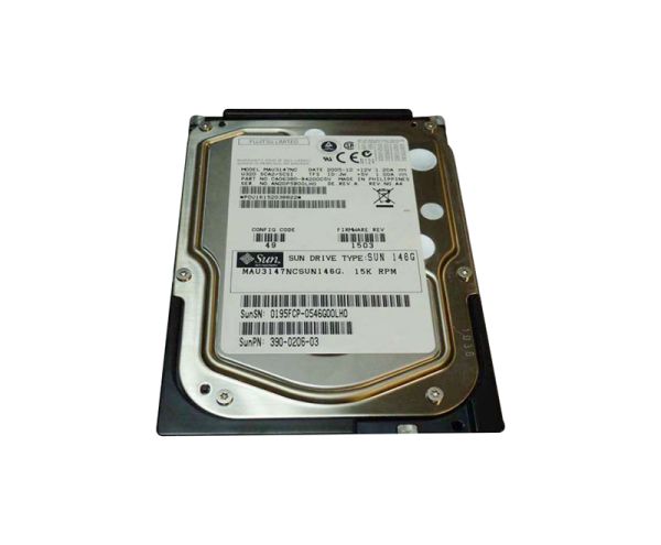 390-0206-03 Sun 146GB 15000RPM Ultra-320 SCSI Hot-Pluggable LVD 80-Pin 3.5-inch Hard Drive