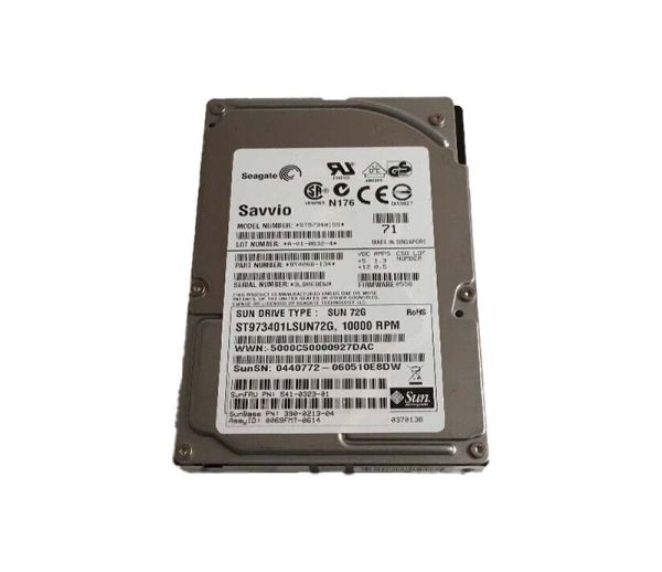 390-0213 Sun 73GB 10000RPM SAS 3Gbps Hot-Pluggable 16MB Cache 2.5-inch Internal Hard Drive