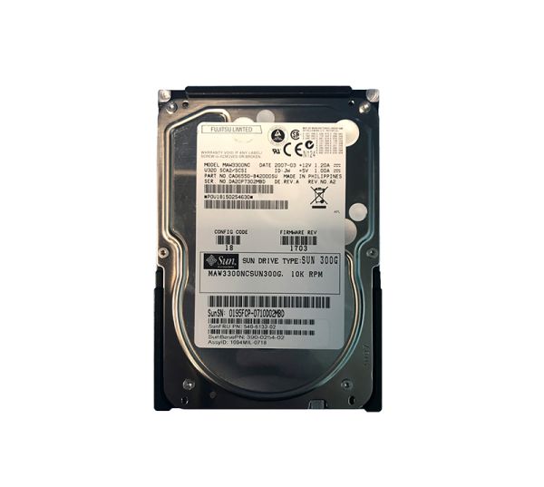 390-0254 Sun 300GB 10000RPM Ultra-320 SCSI LVD Hot-Pluggable 80-Pin 3.5-inch Hard Drive