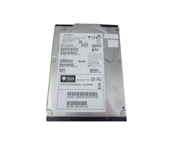 390-0266 Sun 146GB 10000RPM Ultra-320 SCSI LVD Hot-Pluggable 80-Pin 3.5-inch Hard Drive