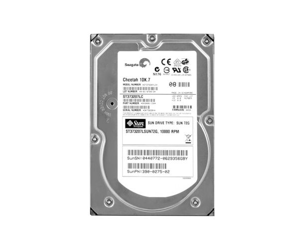 390-0275 Sun 73GB 10000RPM Ultra-320 SCSI LVD Hot-Pluggable 80-Pin 3.5-inch Hard Drive