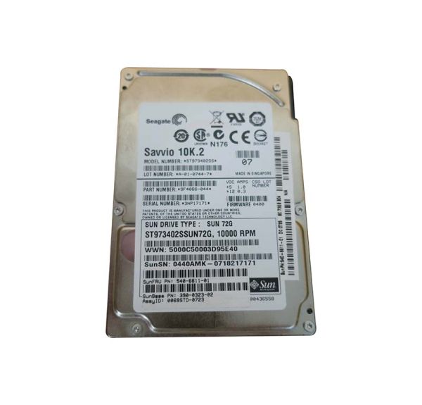 390-0323 Sun 73GB 10000RPM SAS 3.0Gbps 2.5-inch Hard Drive