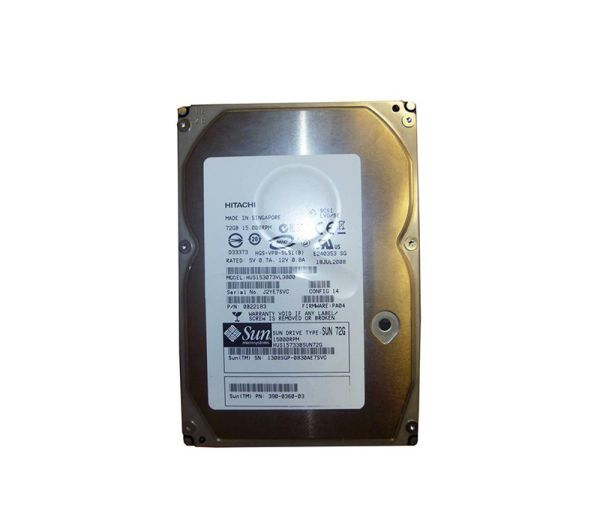 390-0360 Sun 73GB 15000RPM Ultra-320 SCSI LVD Hot-Pluggable 80-Pin 3.5-inch Hard Drive