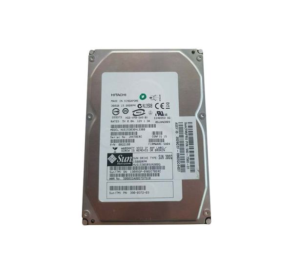 390-0372-01 Sun 300GB 15000RPM SAS 3GB/s Hot-Pluggable 16MB Cache 3.5-inch Hard Drive