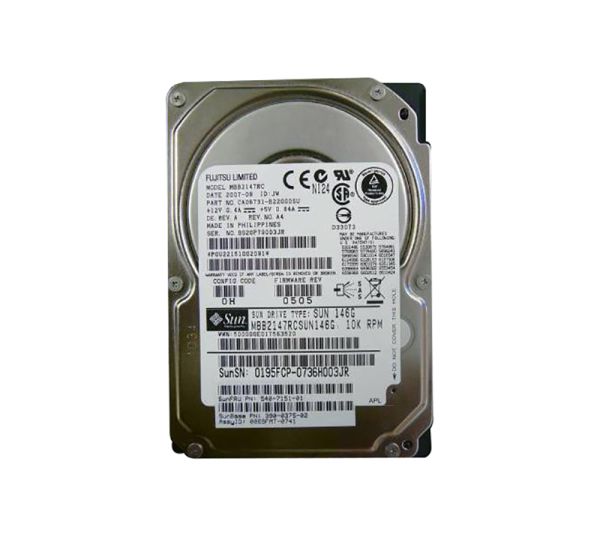 390-0375 Sun 146GB 10000RPM SAS 3GB/s Hot-Pluggable 2.5-inch Hard Drive