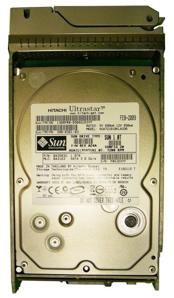390-0381-04 Sun 1TB 7200RPM SATA 3GB/s 32MB Cache 3.5-inch Hard Drive