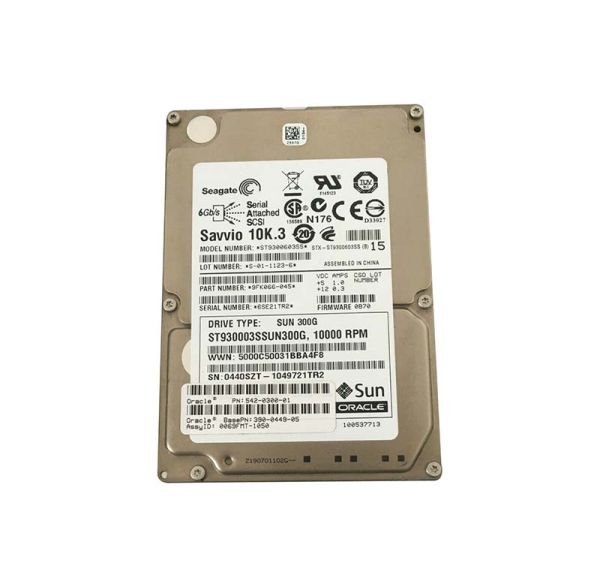 390-0449-02 Sun 300GB 10000RPM SAS 6Gb/s 16MB Cache 2.5-inch Hard Drive