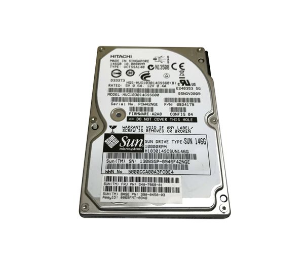 390-0450-02 Sun 146GB 10000RPM SAS SFF Hard Drive