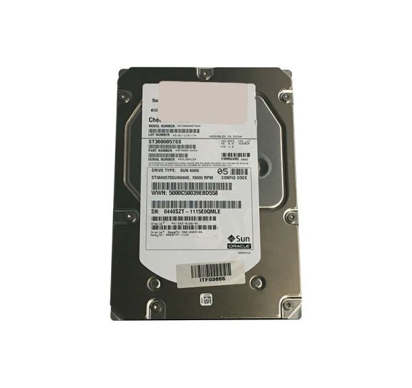 390-0463-04 Sun 600GB 15000RPM SAS 6GB/s Hot-Pluggable 16MB Cache 3.5-inch Hard Drive