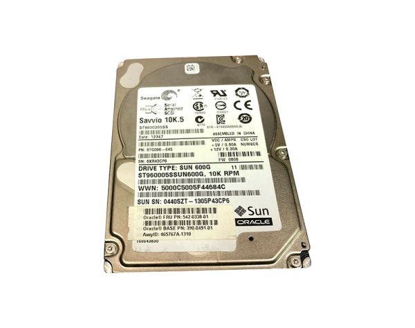 390-0491 Sun 600GB 10000RPM SAS 6Gb/s 2.5-inch Hard Drive