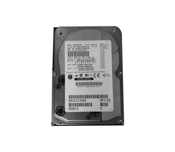 3900065 Sun 36.4GB 10000RPM Ultra-160 SCSI Hot-Pluggable 80-Pin (LVD) 3.5-Inch Hard Drive