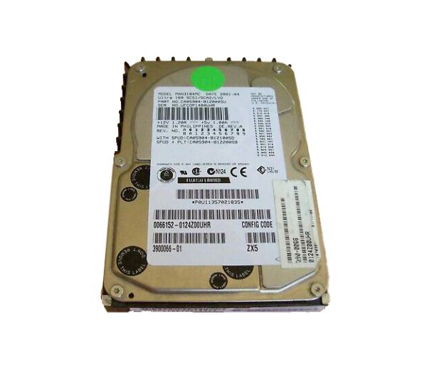 3900066-02 Sun 18.2GB 10000RPM Ultra-160 SCSI LVD Hot-Pluggable 80-Pin 3.5-inch Hard Drive