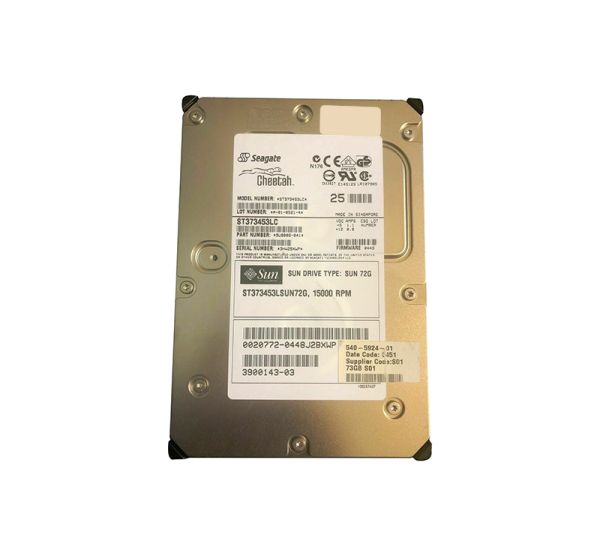 3900143-02 Sun 73GB 15000RPM Ultra-320 SCSI LVD Hot-Pluggable 80-Pin 3.5-inch Hard Drive