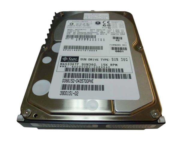 3900151 Sun 36.4GB 15000RPM Fibre Channel 2Gb/s Hot-Pluggable 3.5-Inch Hard Drive