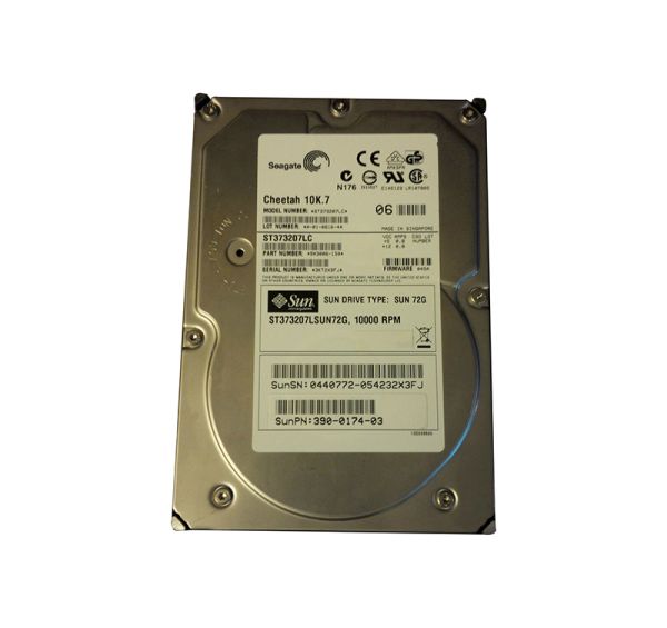 3900174-03 Sun 73GB 10000RPM Ultra-320 SCSI LVD Hot-Pluggable 80-Pin 3.5-inch Hard Drive