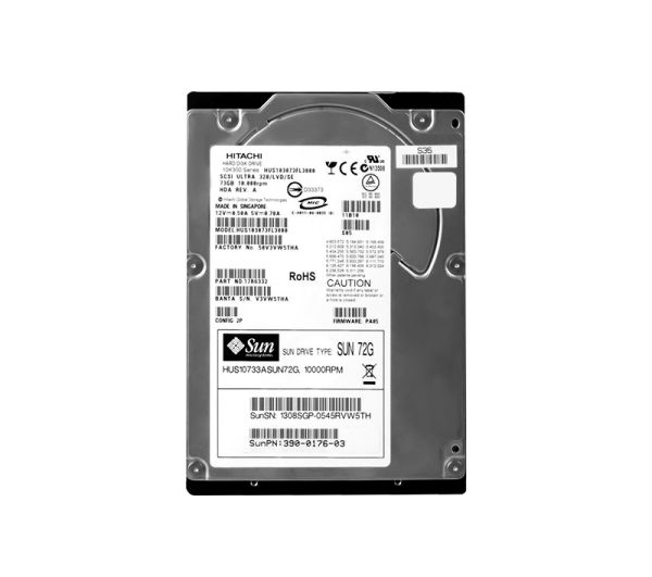 3900176-02 Sun 73GB 10000RPM Ultra-320 SCSI LVD Hot-Pluggable 80-Pin 3.5-inch Hard Drive