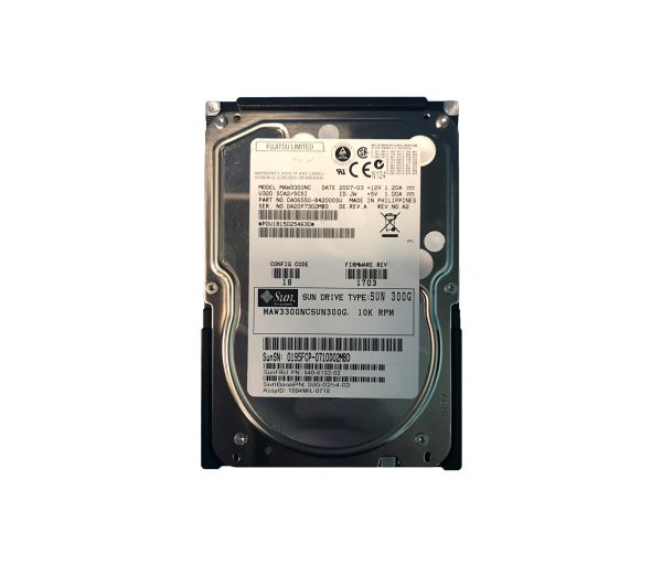3900254-01 Sun 300GB 10000RPM Ultra-320 SCSI LVD Hot-Pluggable 80-Pin 3.5-inch Hard Drive