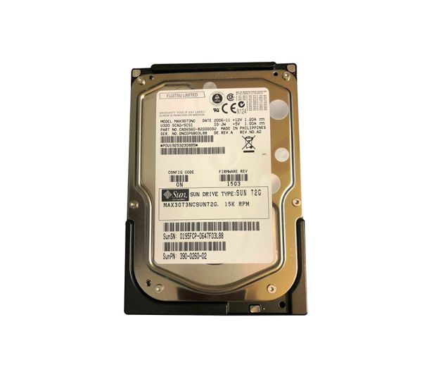 3900260-03 Sun 73GB 15000RPM Ultra-320 SCSI LVD Hot-Pluggable 80-Pin 3.5-inch Hard Drive