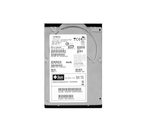 3900265-03 Sun 73GB 10000RPM Ultra-320 SCSI LVD Hot-Pluggable 80-Pin 3.5-inch Hard Drive