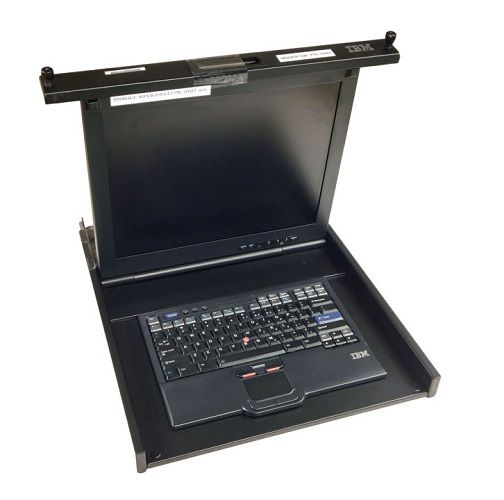 39M2968 IBM 1U 17-inch Flat Panel Console Kit with Keyboard, mouse, Power Adapter and Rail Kit