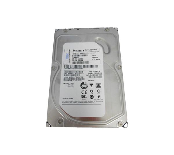 39M4533 IBM 500GB 7200RPM SATA 3GB/s 3.5-inch Hard Drive with Tray