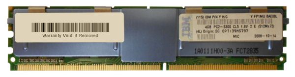 39M5797 IBM 8GB Kit (2 X 4GB) DDR2-667MHz PC2-5300 Fully Buffered CL5 240-Pin DIMM 1.8V Memory