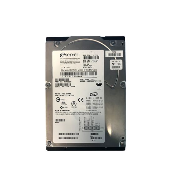 39R7320 IBM 73.4GB 10000RPM Ultra-320 SCSI Slim-line Hard Disk Drive