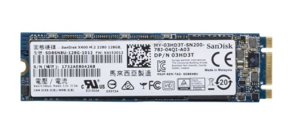 3HD3T Dell X400 128GB SATA 6Gb/s M.2 2280 Solid State Drive