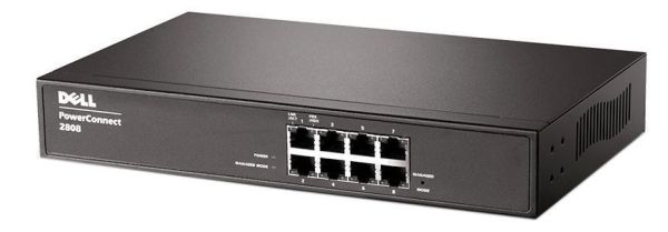 PC2808 Dell PowerConnect 2808 8 x Ports 10/100/1000Base-T Gigabit Ethernet Managed Network Switch