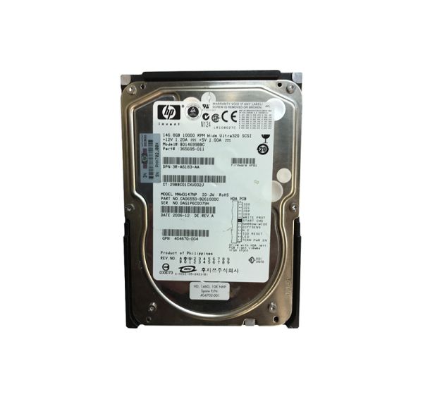 404670-004 HP 146GB 10000RPM Ultra-320 SCSI non Hot-Plug LVD 68-Pin 3.5-inch Hard Drive