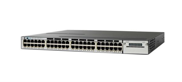 WS-C3850-48F-S Cisco Catalyst 3850 Series PoE+ 48 x Ports 10/100/1000Base-T Layer 3 Managed Gigabit Ethernet Network Switch