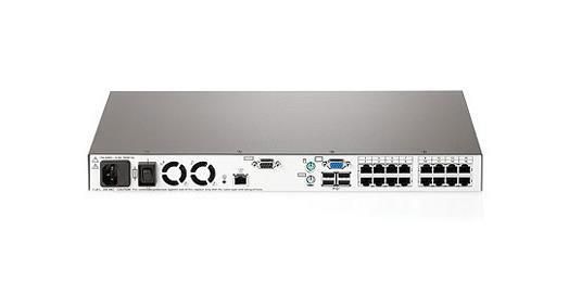 410530-001 HP 2x1x16 IP 1U Rack-mountable KVM Console Switch with Virtual Media