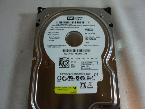 416737-001 HP 40GB 7200RPM SATA 1.5GB/s 3.5-inch Hard Drive