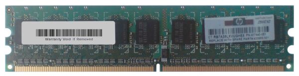 417440-051 HP 512MB DDR2-667MHz PC2-5300 ECC Unbuffered CL5 240-Pin DIMM 1.8V Memory Module