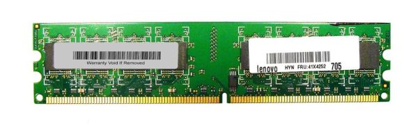 41X4252 IBM 1GB DDR2-533MHz PC2-4200 non-ECC Unbuffered CL4 240-Pin DIMM 1.8V Memory Module