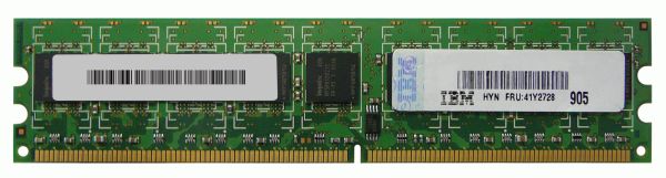 41Y2728 IBM 1GB DDR2-667MHz PC2-5300 ECC Unbuffered CL5 240-Pin DIMM 1.8V Memory Module