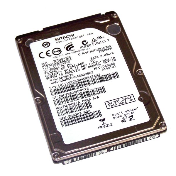 580303-002 HP 320GB 7200RPM SATA 3GB/s 2.5-inch Hard Drive