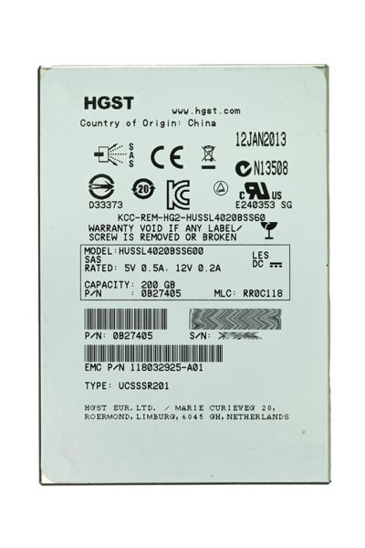 0B27405 Hitachi EMC 200GB SAS 6Gb/s 2.5-inch Solid State Drive
