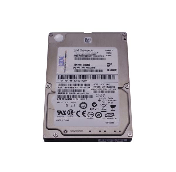42D0423 IBM 146GB 10000RPM SAS 3.0Gb/s SFF Non-Hot Swap 2.5-inch Hard Drive