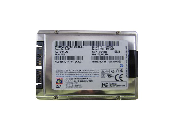 42T1898 Lenovo 64GB mSATA 3GB/s 1.8-inch Solid State Drive