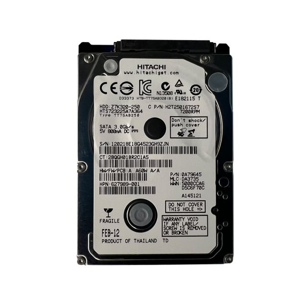 627989-001 HP 250GB 7200RPM SATA 3Gb/s 2.5-inch Hard Drive