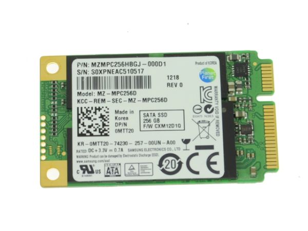 MZMPC256HBGJ-000D1 Samsung PM830 256GB mSATA Mini PCI-e MLC Solid State Drive