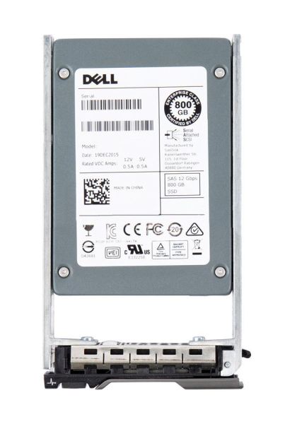 400-AMJN Dell 800GB SAS 12Gb/s Write Intensive MLC 2.5-inch Hot-plug Solid State Drive