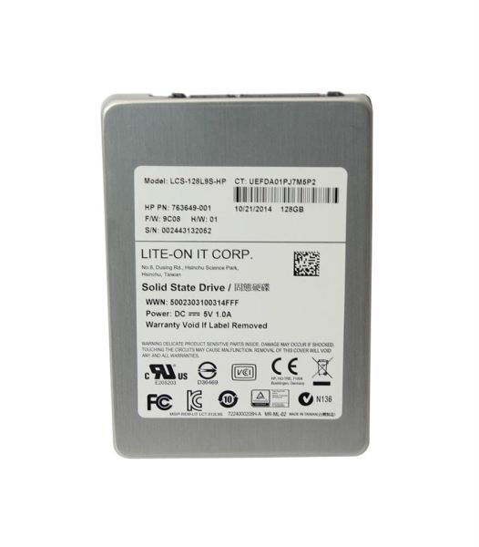 763649-001 HP 128GB SATA 6Gb/s 2.5-inch Solid State Drive